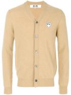 Comme Des Garçons Play V-neck Cardigan - Neutrals