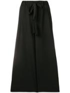Forte Forte Wide Leg Cropped Trousers - Black