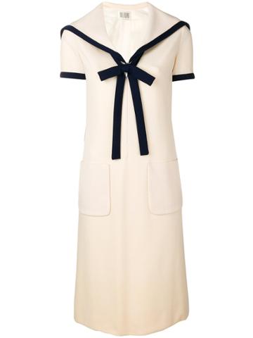 Bill Blass Vintage Nautical Dress - White