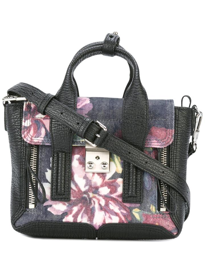 3.1 Phillip Lim Pashli Mini Satchel, Women's, Black, Calf Leather/cotton