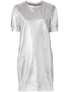 Ps By Paul Smith Boxy Shift Dress - Metallic