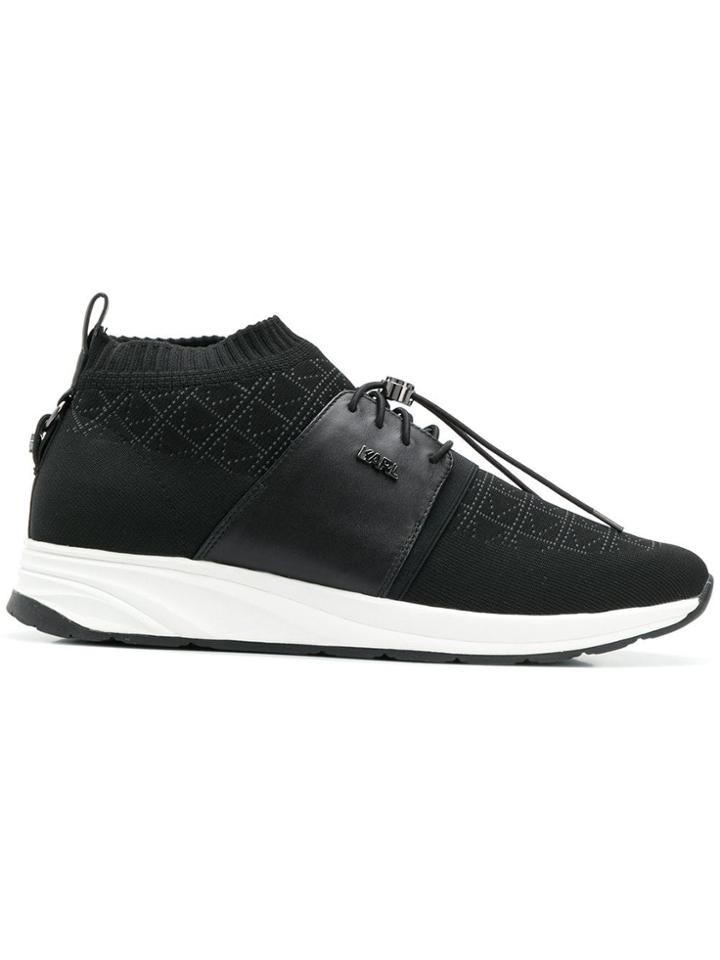 Karl Lagerfeld Vektor Mid K/knit Runner - Black
