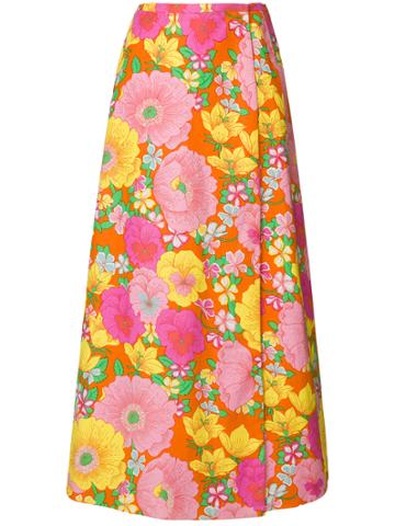 Great Unknown Vintage Floral Print Wrap Skirt - Multicolour