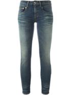 R13 Skinny Jeans, Women's, Size: 29, Blue, Cotton/spandex/elastane/calf Leather