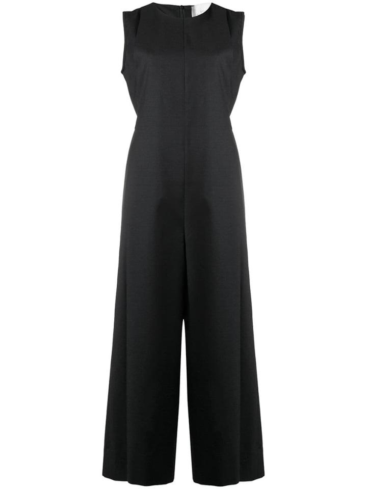 Studio Nicholson Flared Sleeveless Jumpsuit - Blue