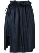 Stella Mccartney Asymmetric Pleated Skirt - Blue