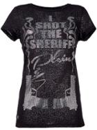 Philipp Plein East Wemyss T-shirt, Women's, Size: Small, Black, Cotton/polyester