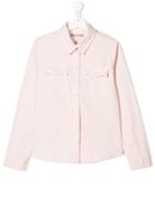 Zadig & Voltaire Kids Logo Embroidered Shirt - Pink