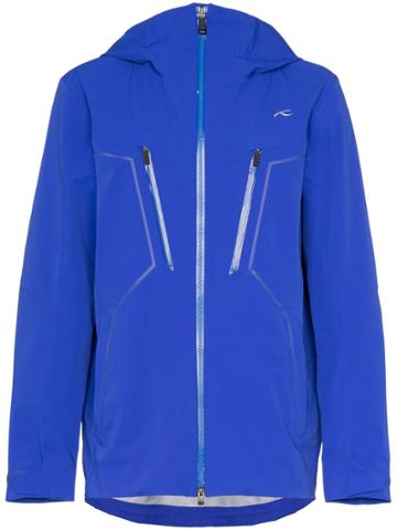 Kjus Macun Technical Shell Hooded Jacket - Blue