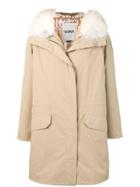 Yves Salomon Army Fox Fur Hooded Coat - Neutrals