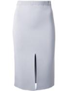 Dion Lee Reversible Split Density Skirt, Women's, Size: 6, Grey, Nylon/viscose