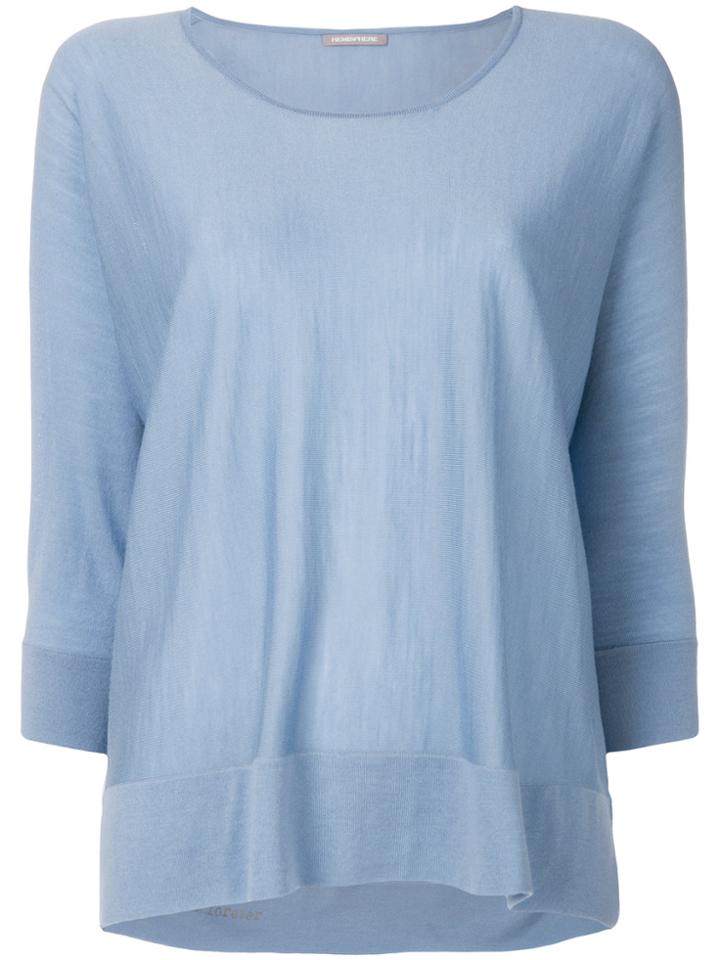 Hemisphere Round Neck Jumper - Blue