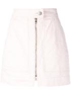 Isabel Marant Front Zip Skirt, Women's, Size: 38, Pink/purple, Cotton