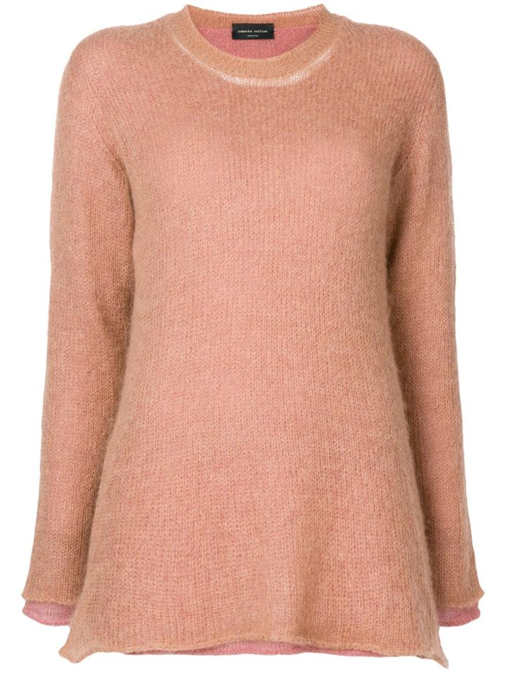 Roberto Collina Oversized Knit Sweater - Pink & Purple