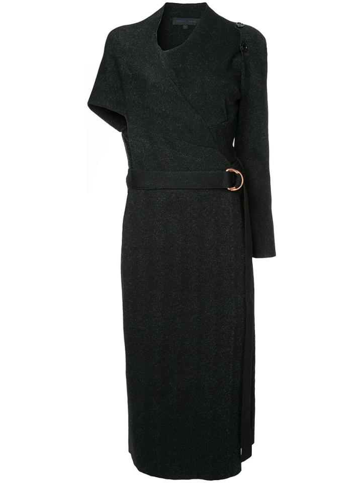 Proenza Schouler Belted Wrap Dress - Black
