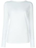 Helmut Lang Longsleeved T-shirt, Women's, Size: Large, White, Cotton/cashmere