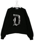 Dondup Kids Embellished Logo Sweater - Black