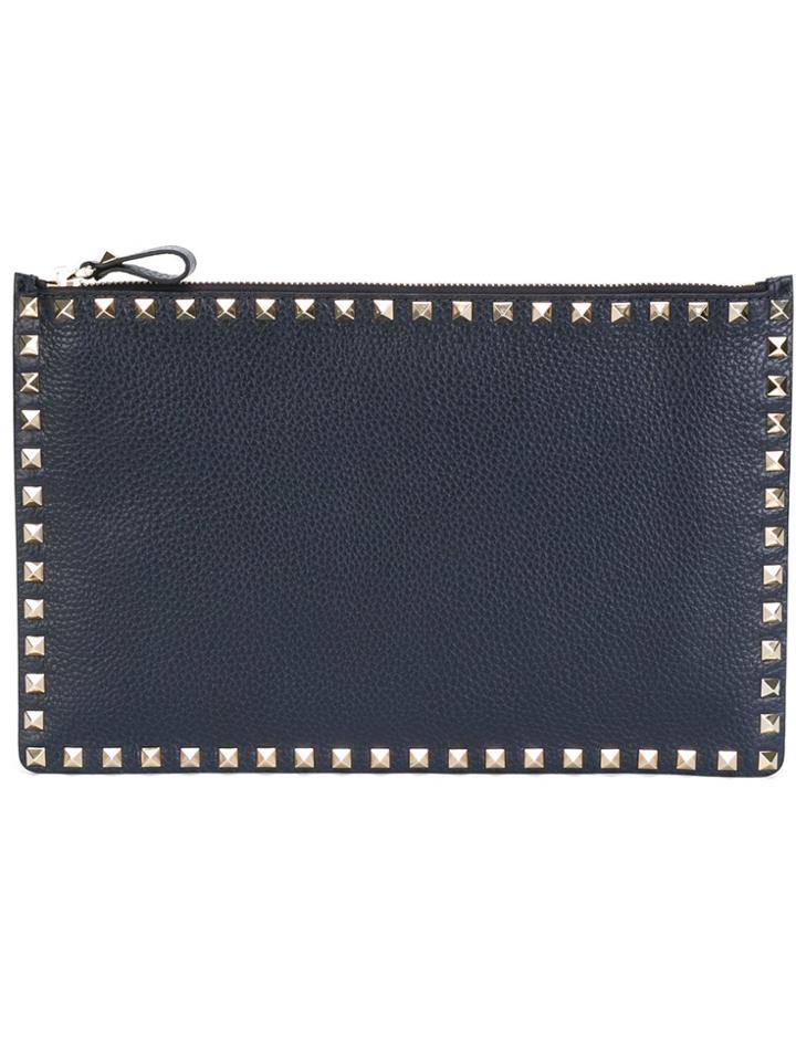 Valentino 'rockstud' Clutch - Blue