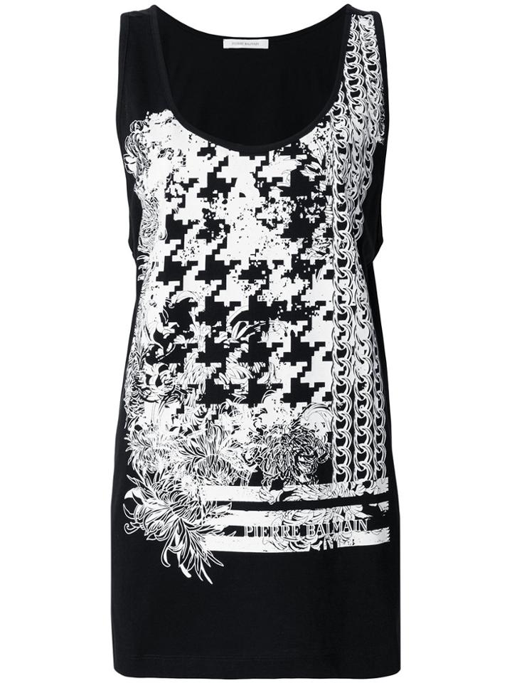 Pierre Balmain Scoop Neck Vest Top - Black