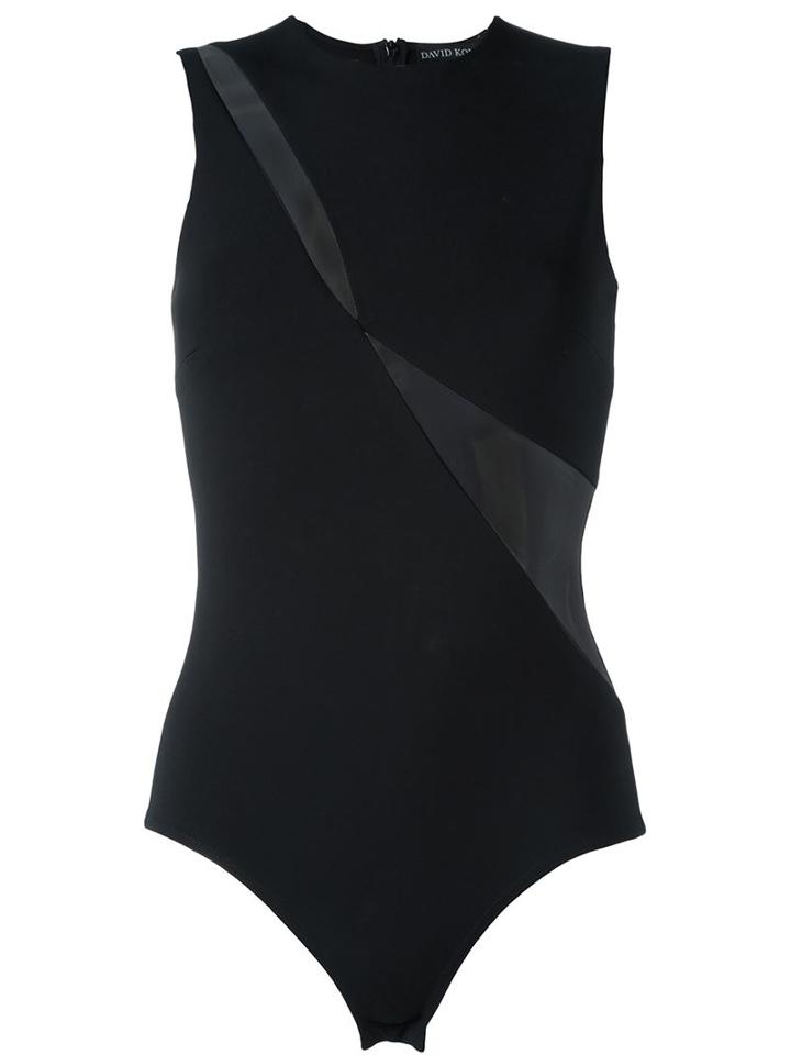 David Koma Sheer Detail Bodysuit