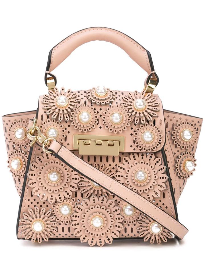 Zac Zac Posen Eartha Pearl-embellished Mini Bag - Pink