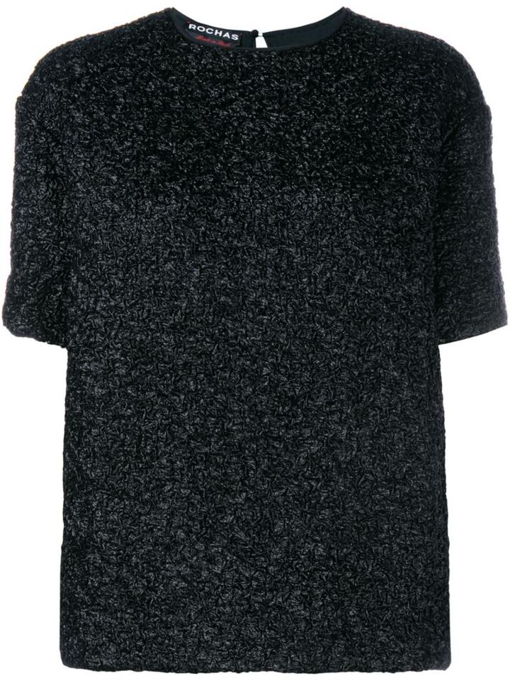 Rochas Textured Short Sleeve Top