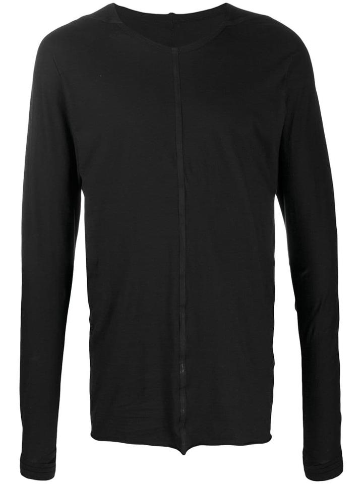 Isaac Sellam Experience Strip Detail T-shirt - Black