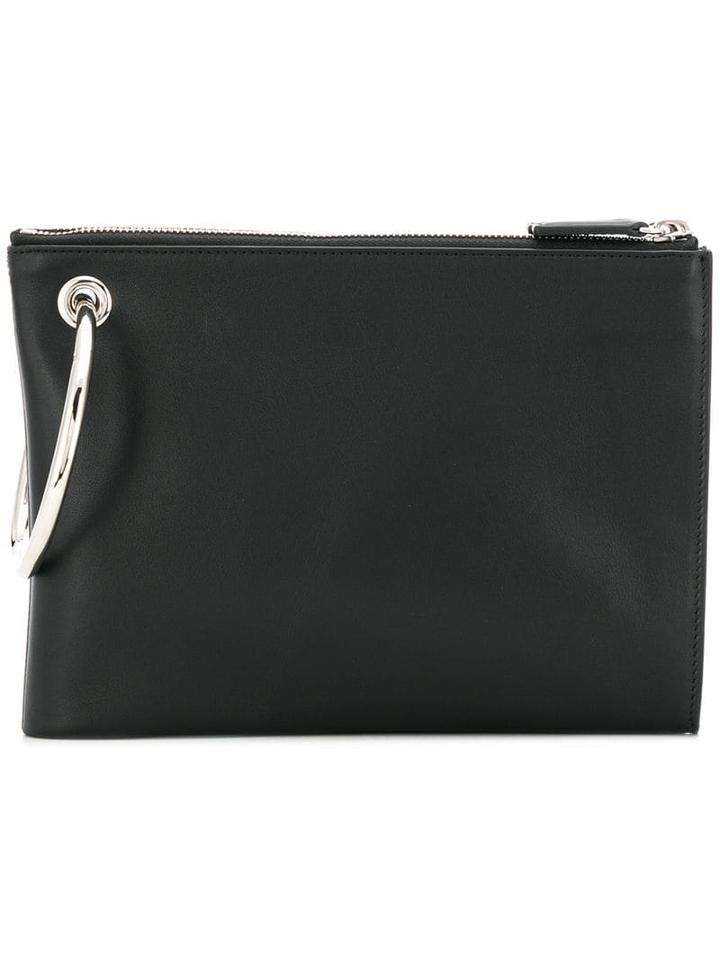 Jil Sander Small Loop Clutch - Black