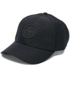 Stone Island Embroidered Logo Baseball Cap - Black