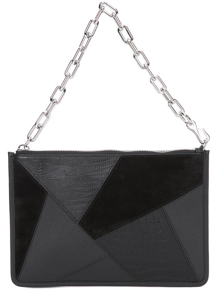 Alexander Wang Attica Chain Pouch, Women's, Black, Calf Leather