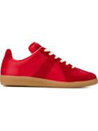 Maison Margiela Replica Sneakers, Women's, Size: 39, Red, Leather/rubber
