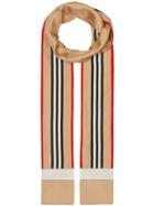 Burberry Icon Stripe Print Skinny Scarf - Neutrals