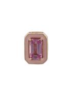 Alison Lou 14kt Yellow Gold Pink Sapphire Stud