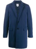 Aspesi Quilted-interior Coat - Blue