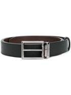Michael Kors Collection Mk Logo Buckle Belt - Black