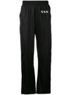 Sss World Corp Embroidered Logo Track Pants - Black