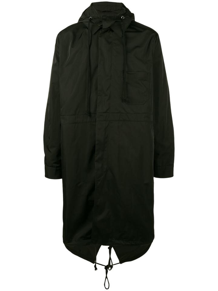 Raf Simons Lily Print Fishtail Parka - Black
