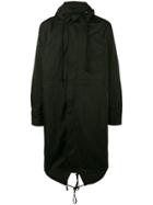 Raf Simons Lily Print Fishtail Parka - Black