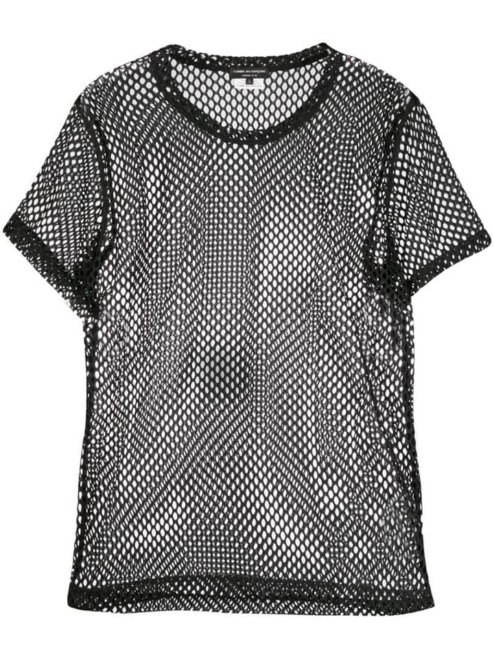 Comme Des Garçons Homme Plus Mesh T-shirt - Black