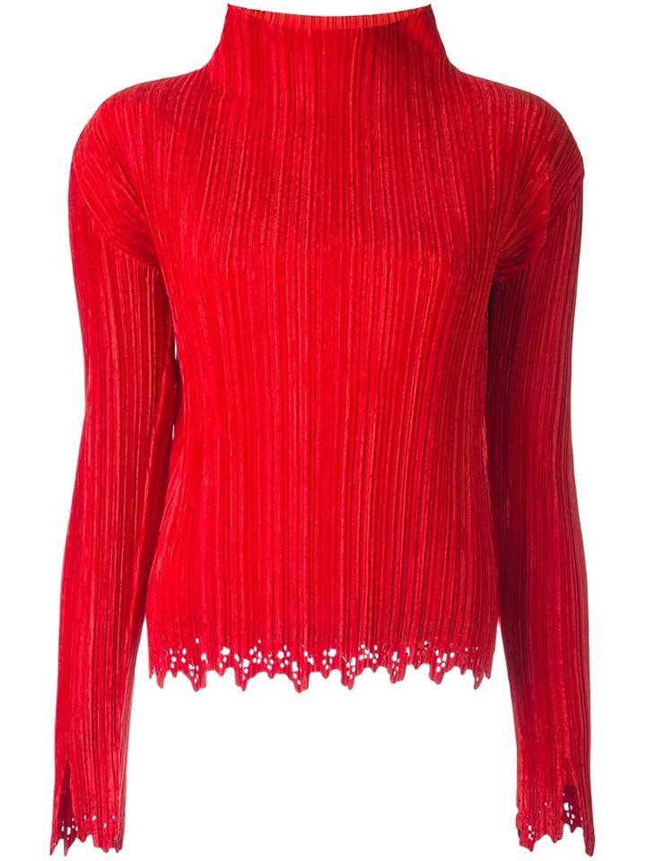 Issey Miyake Vintage Pleated Turtle Neck Top