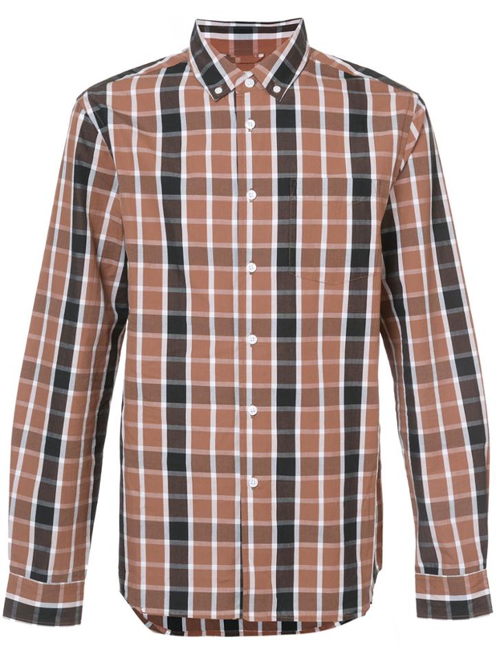 Saturdays Nyc Checked Shirt - Brown