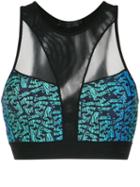 Giuliana Romanno - Mesh Cropped Top - Women - Polyamide/spandex/elastane - P, Black, Polyamide/spandex/elastane