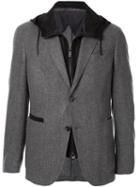 Ermenegildo Zegna Hooded Layered Blazer - Grey