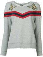 Pam & Gela - Slit Sides Sweatshirt - Women - Cotton - L, Grey, Cotton