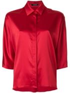 Styland Three-quarter Sleeved Shirt - Red