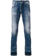 Frankie Morello Slim-fit Distressed Jeans - Blue