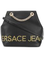 Versace Jeans Logo Bucket Bag - Black