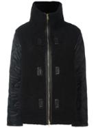 Rag & Bone Zip Up Jacket, Women's, Size: Xs, Black, Sheep Skin/shearling/lamb Skin/nylon/polyester
