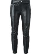 Saint Laurent Leather Biker Trousers
