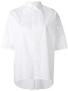 Y's - Shortsleeved Shirt - Women - Cotton - 2, Women's, White, Cotton